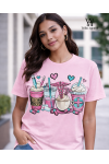 Kaos Distro Pria Wanita Love Drink